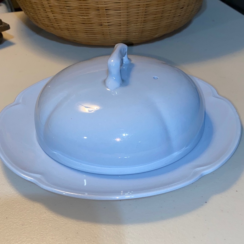 Johnson BROS made in England Greydawn Cheese-dome and under plate
